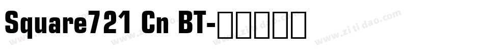 Square721 Cn BT字体转换